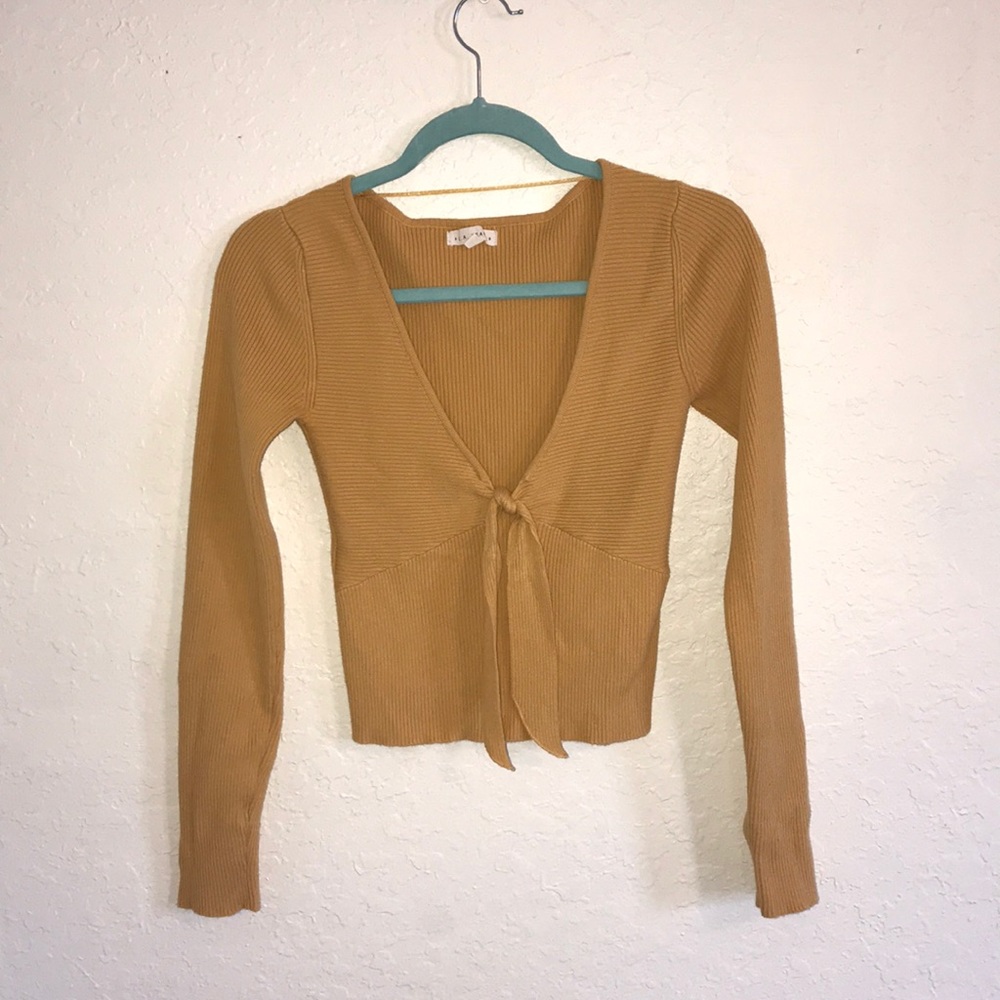 Long sleeve mustard shirt